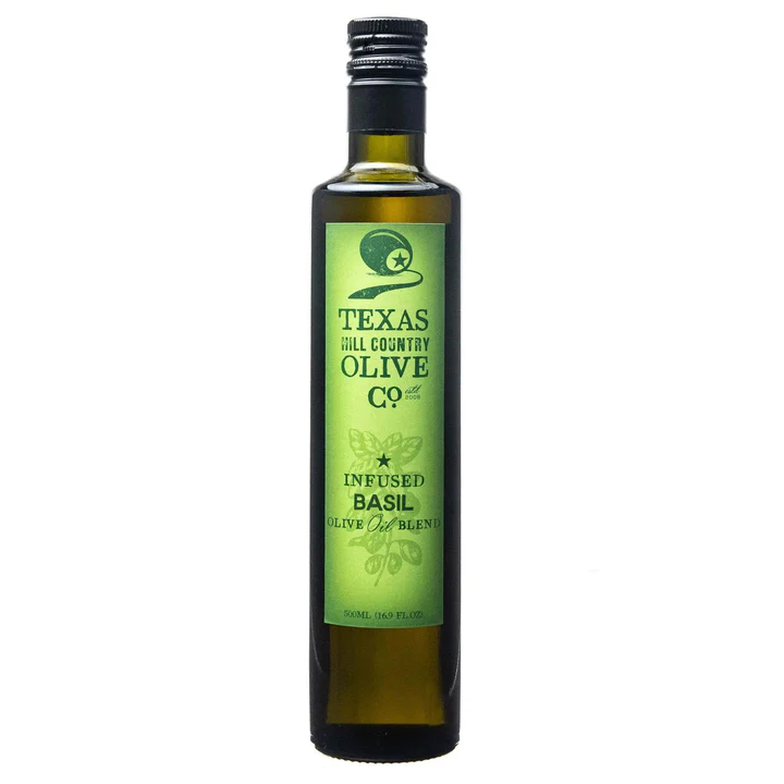 basil infused olive oil texas hill country olive co 814684
