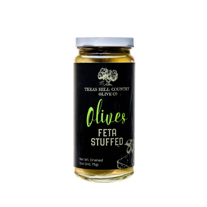 feta stuffed olives texas hill country olive co 891952