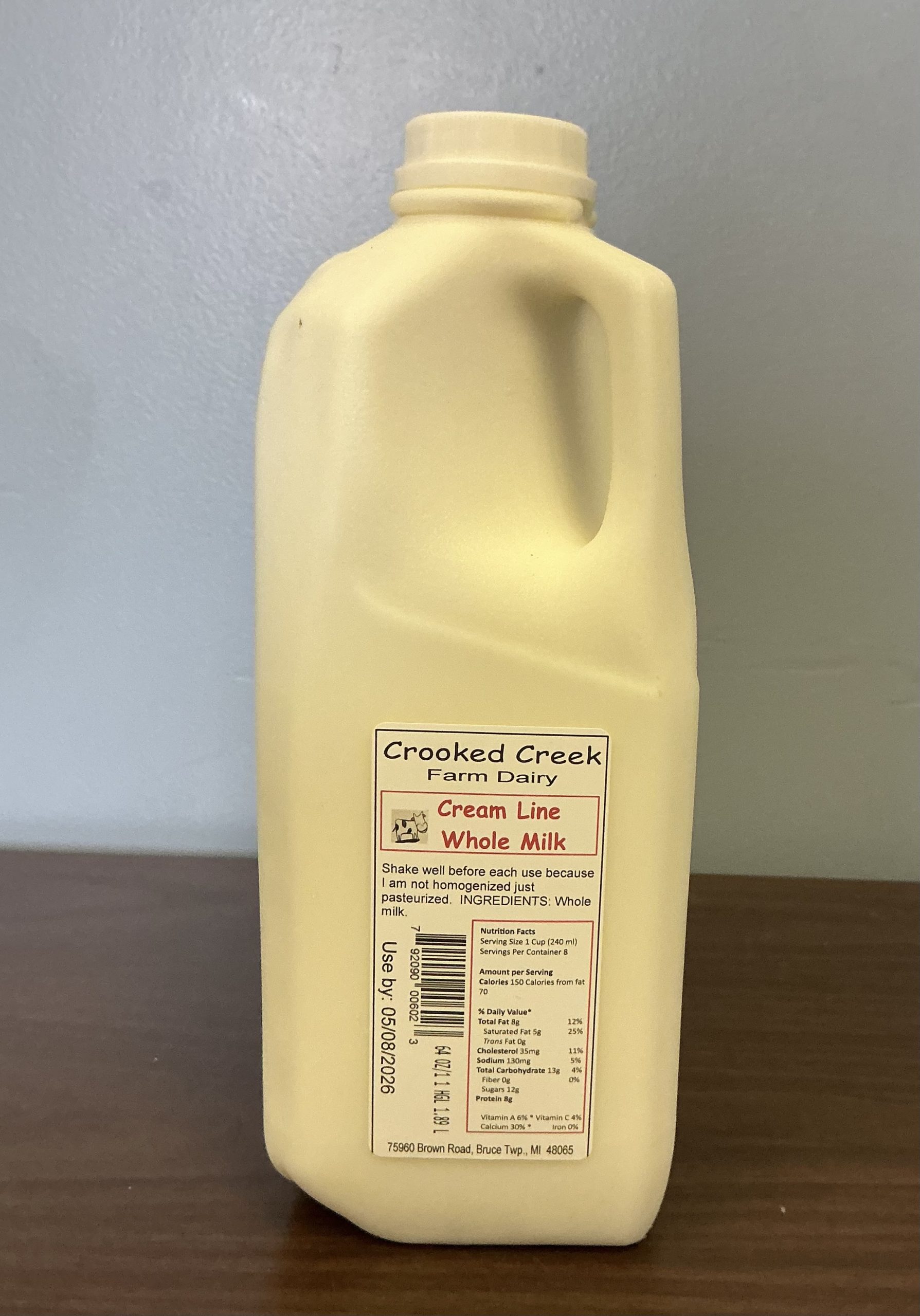 Crooked Creek Dairy Creamline Whole Milk half scaled